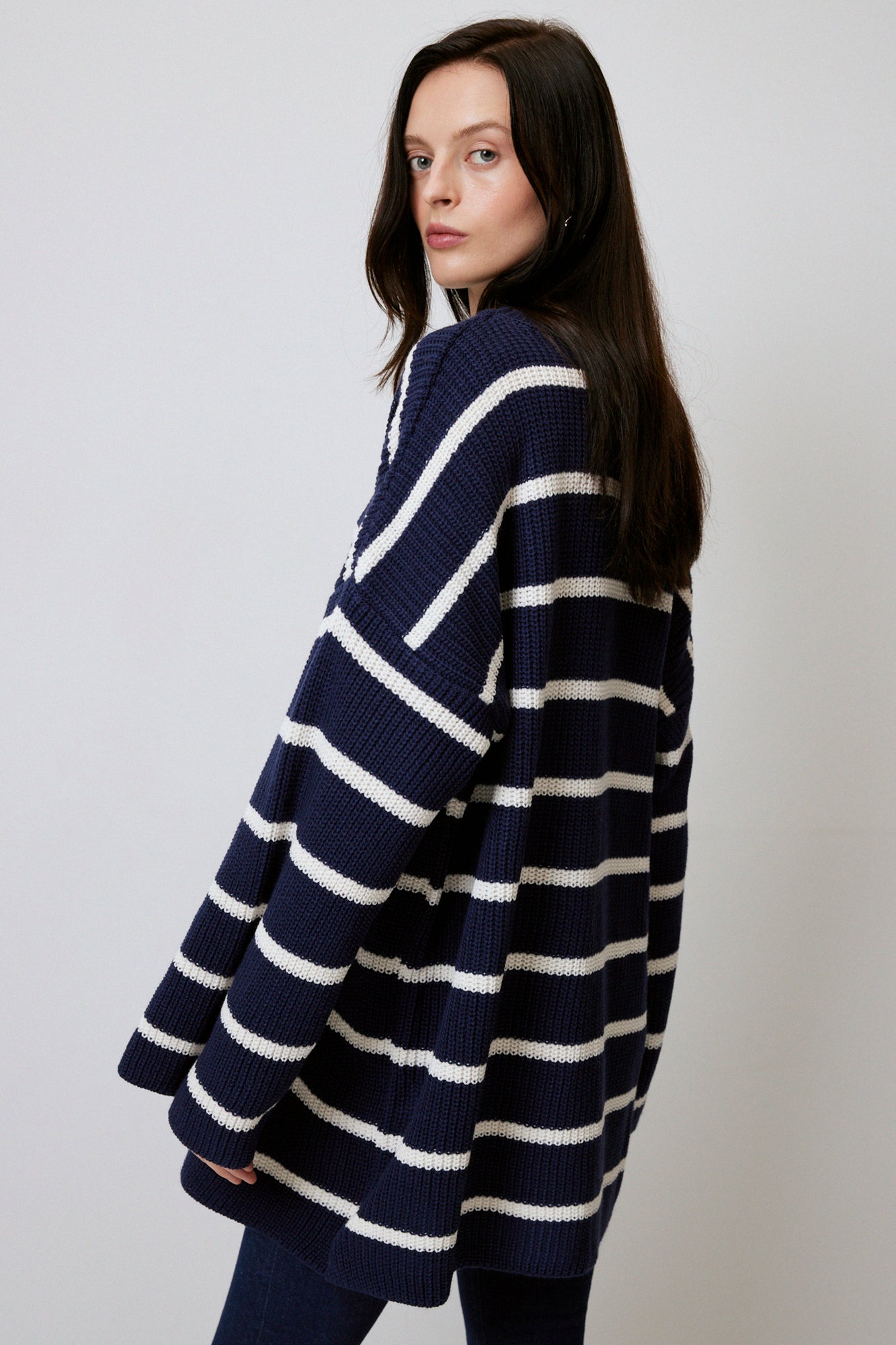 STRIPED OVERSIZE  KNIT TUNIC