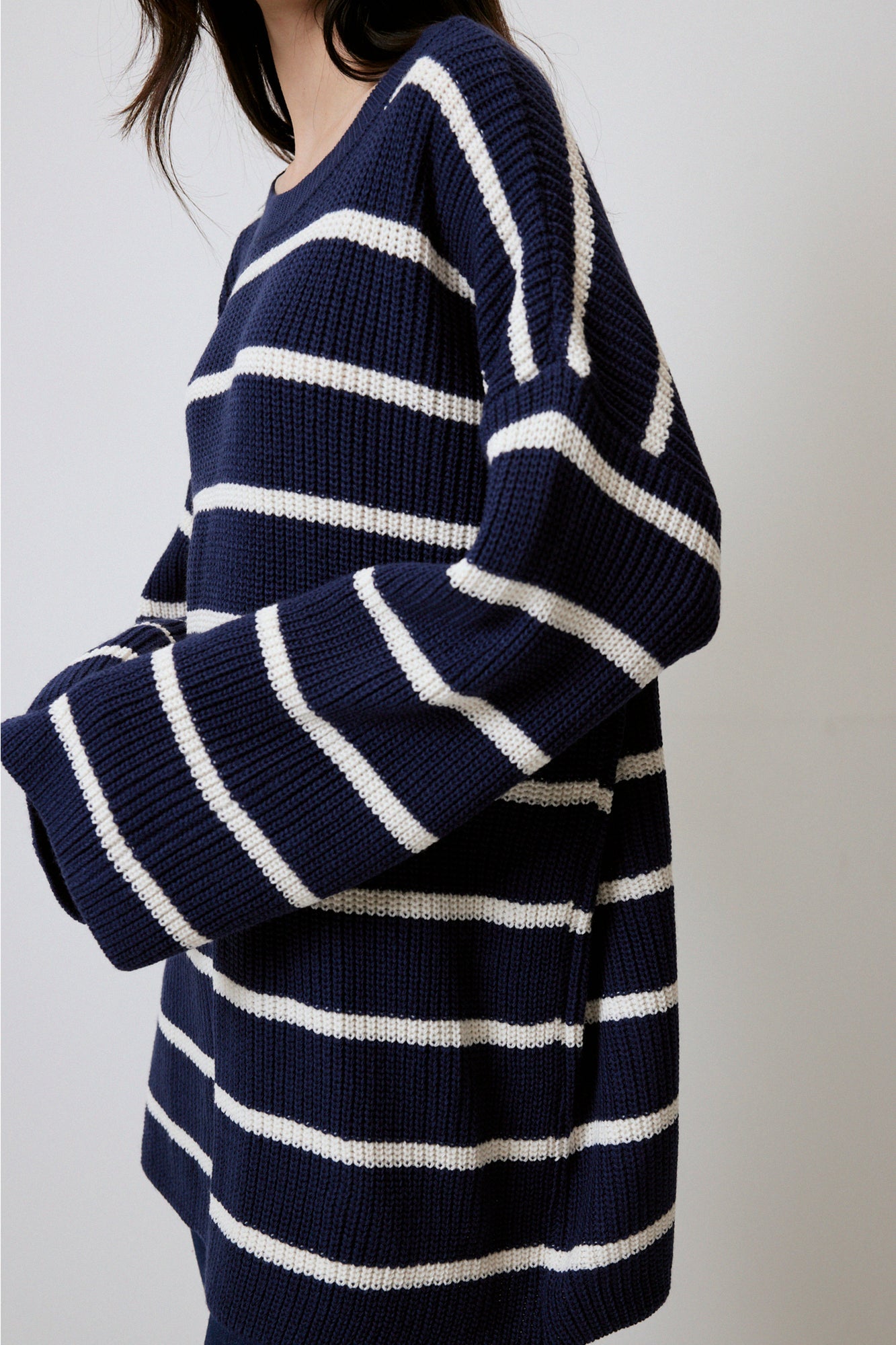 STRIPED OVERSIZE  KNIT TUNIC