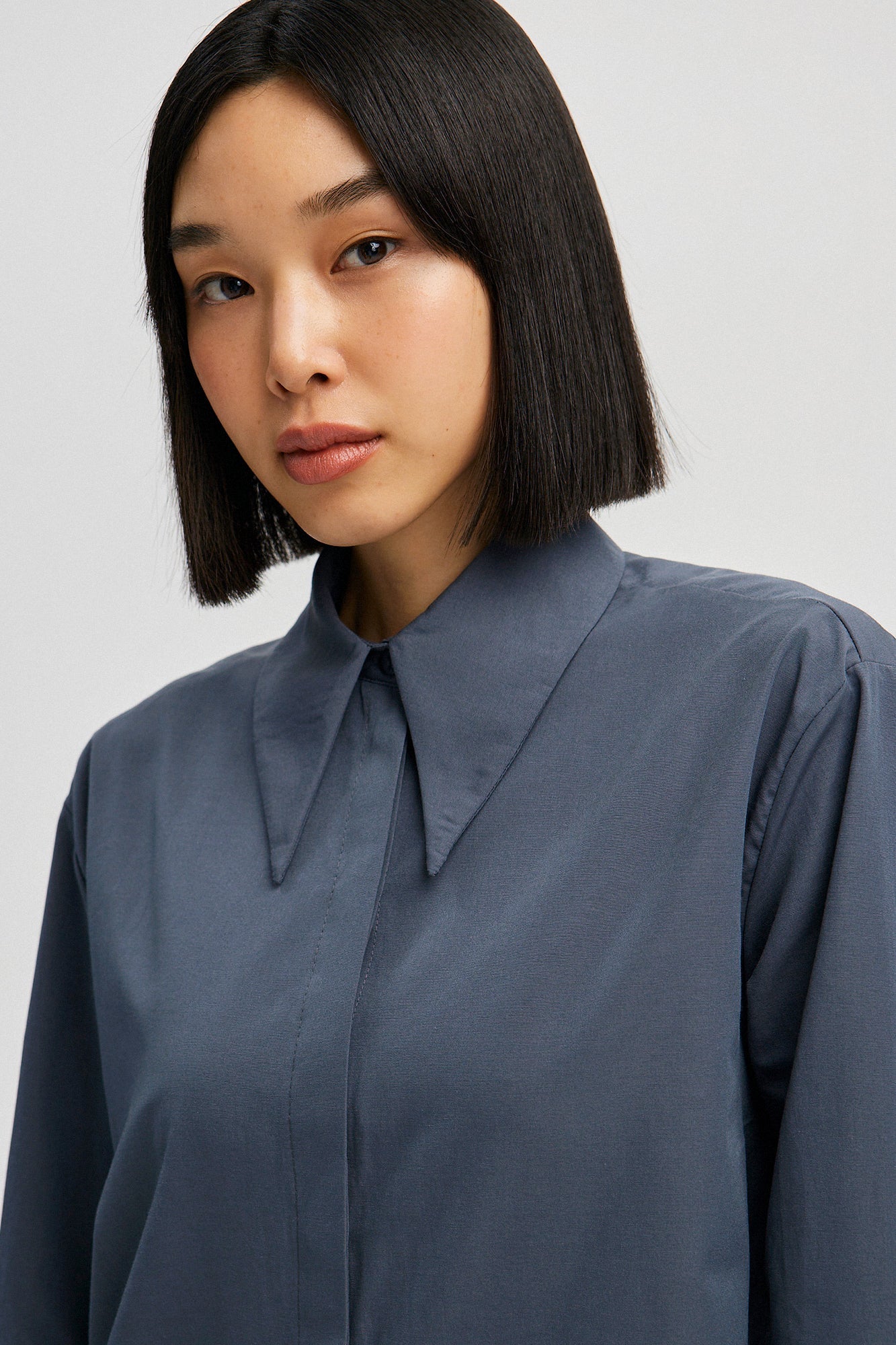 POPLIN SHIRT WITH WIDE CUFF