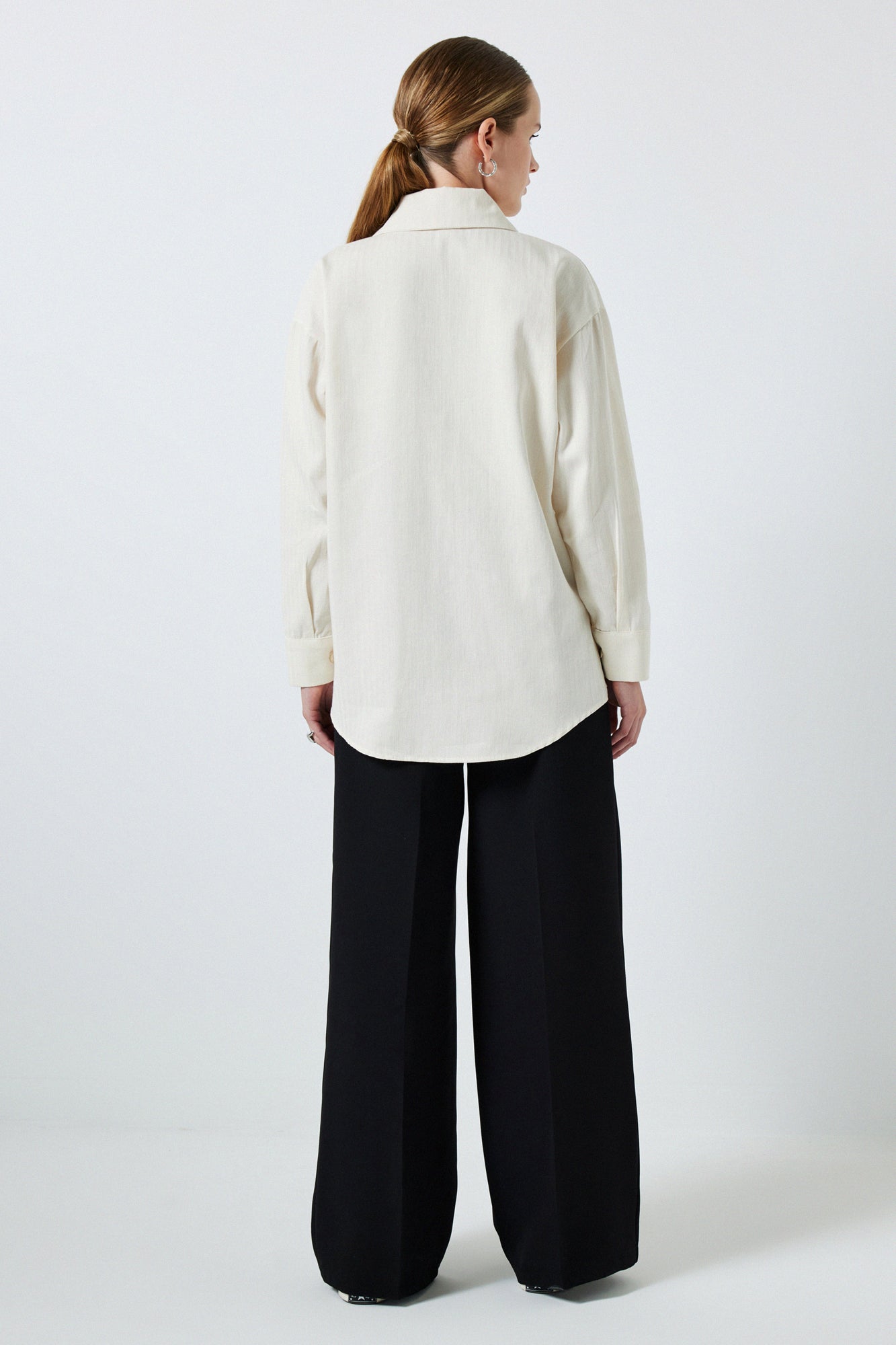 EMBROIDERED GABARDINE SHIRT