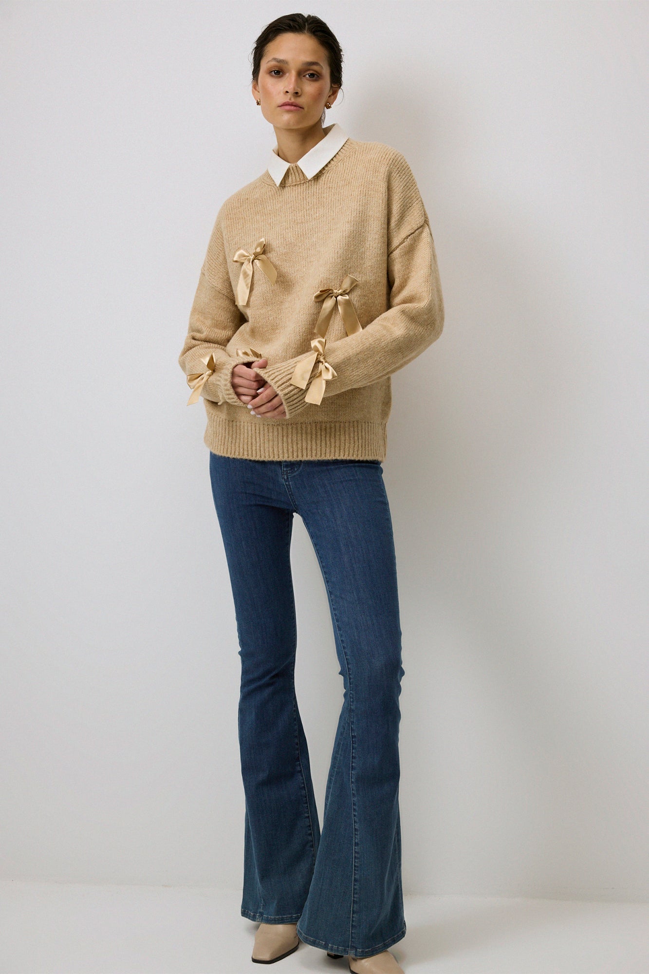 BOW DETAILED KNITWEAR SWEATER