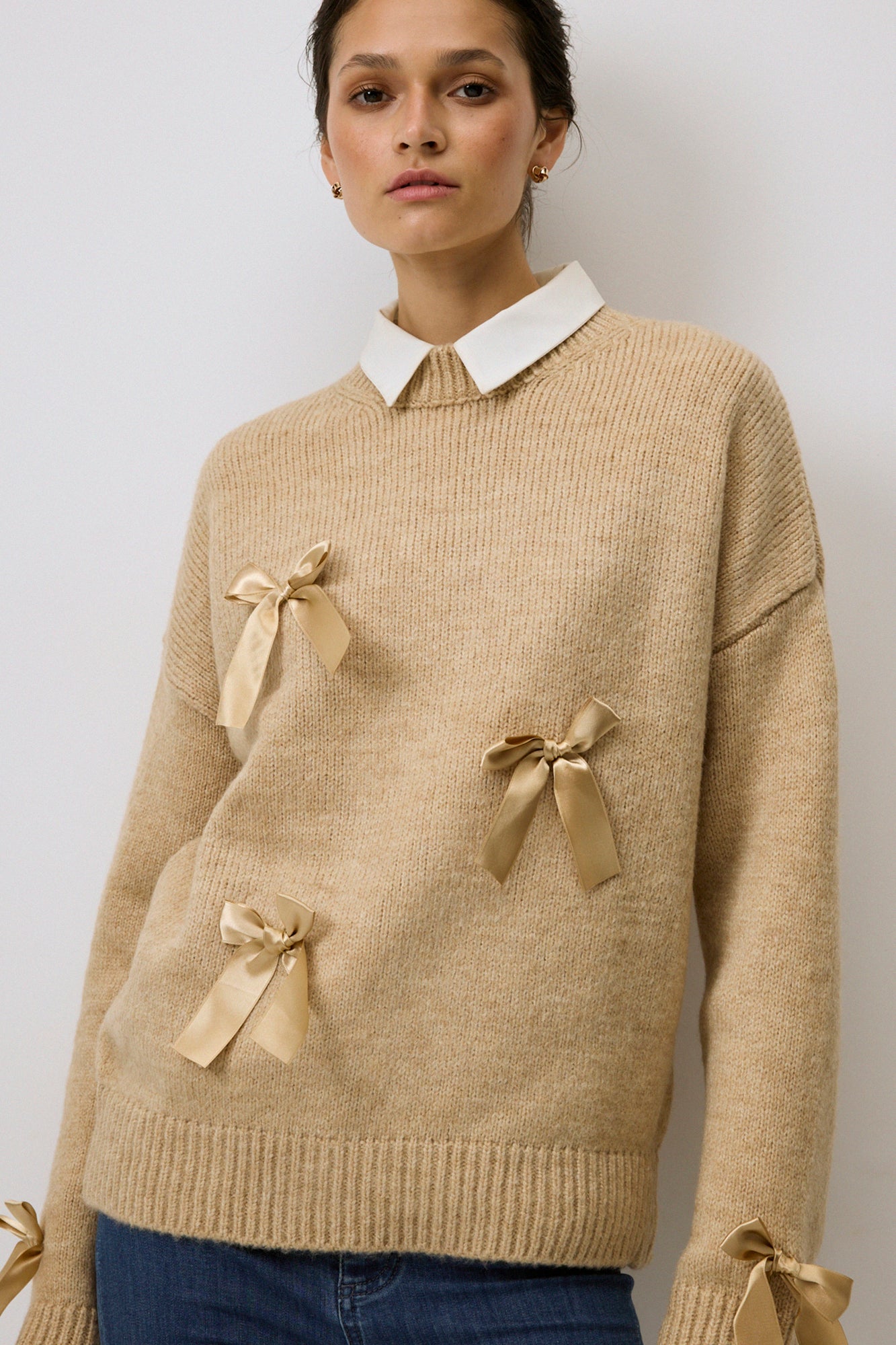 BOW DETAILED KNITWEAR SWEATER