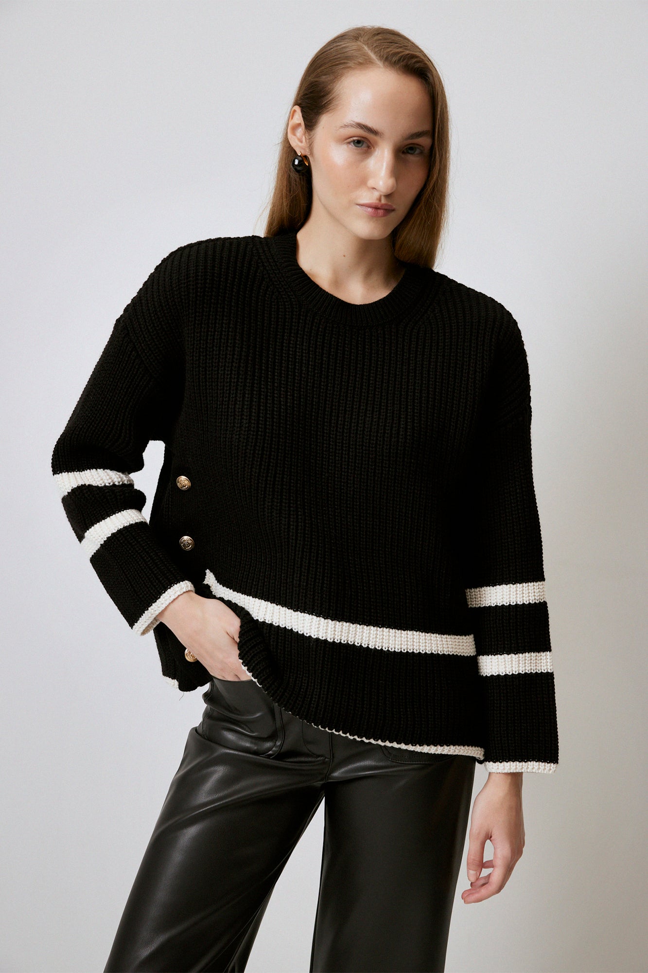 JUMPER FEATURING GOLD BUTTONS