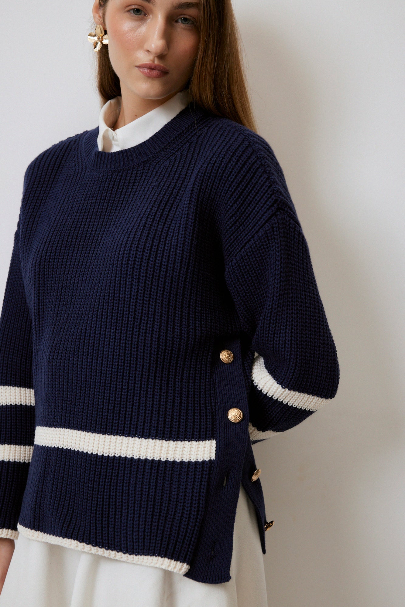 JUMPER FEATURING GOLD BUTTONS