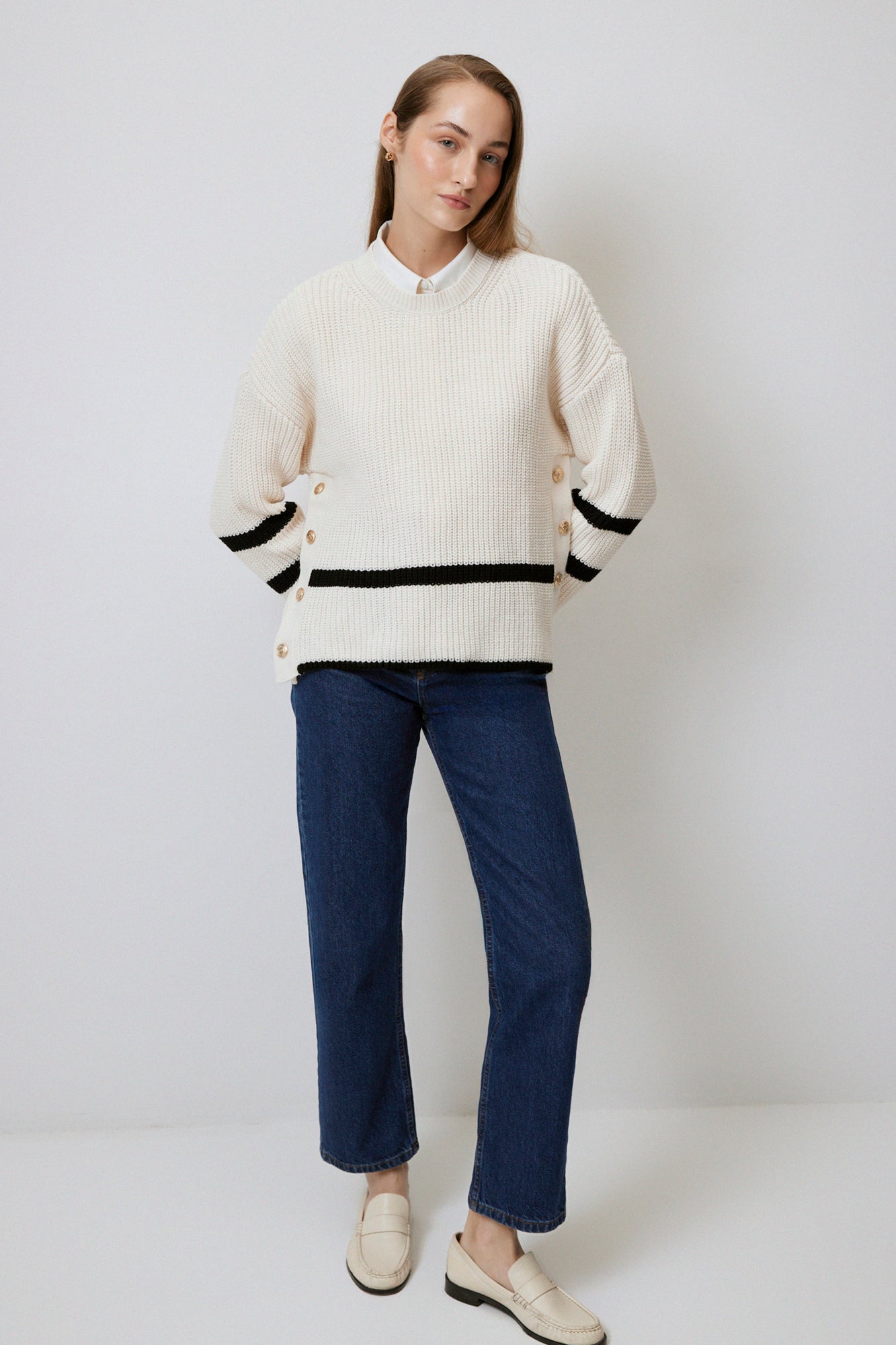 JUMPER FEATURING GOLD BUTTONS