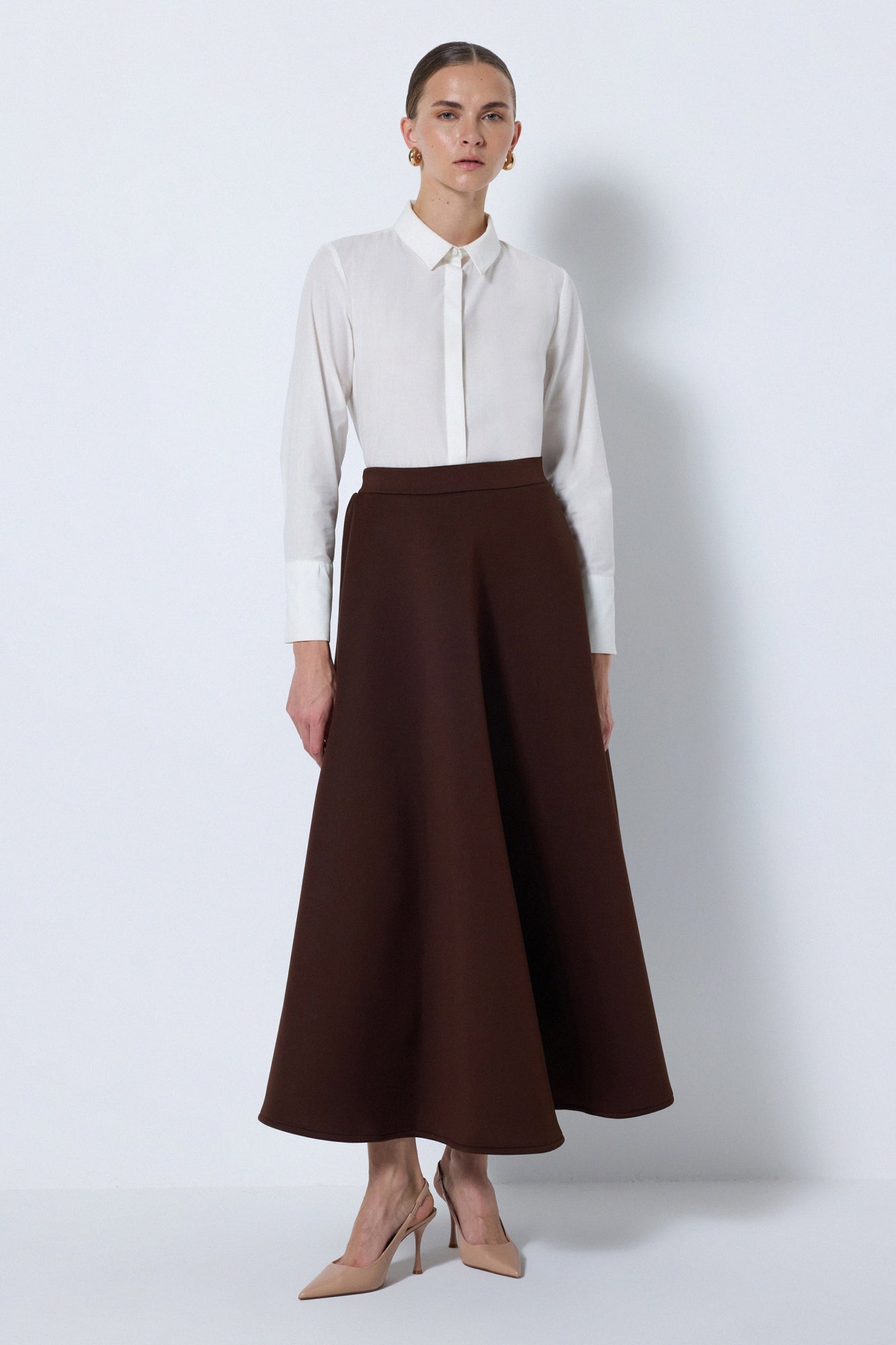 PUFF SCUBA A-LINE  SKIRT
