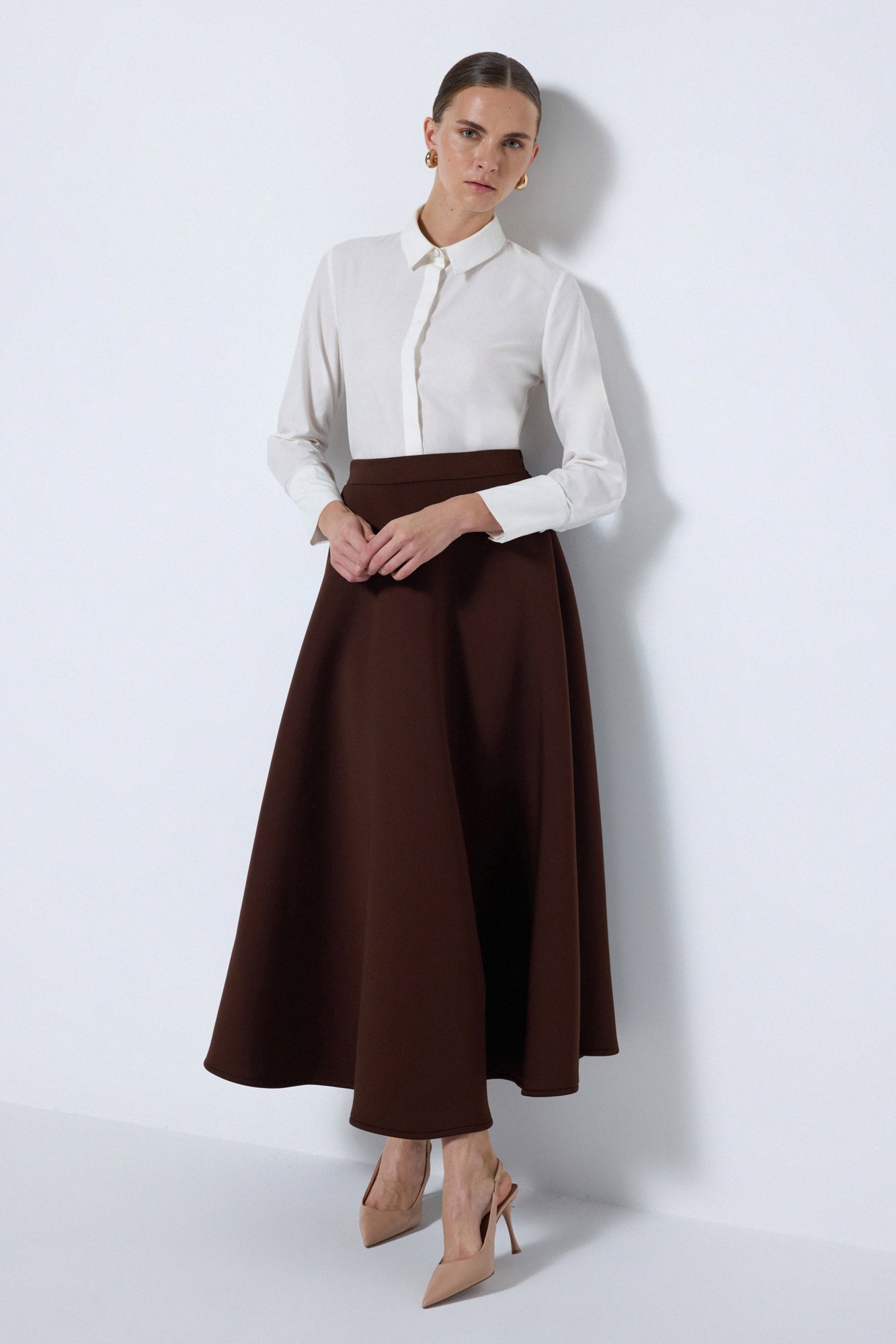 PUFF SCUBA A-LINE  SKIRT