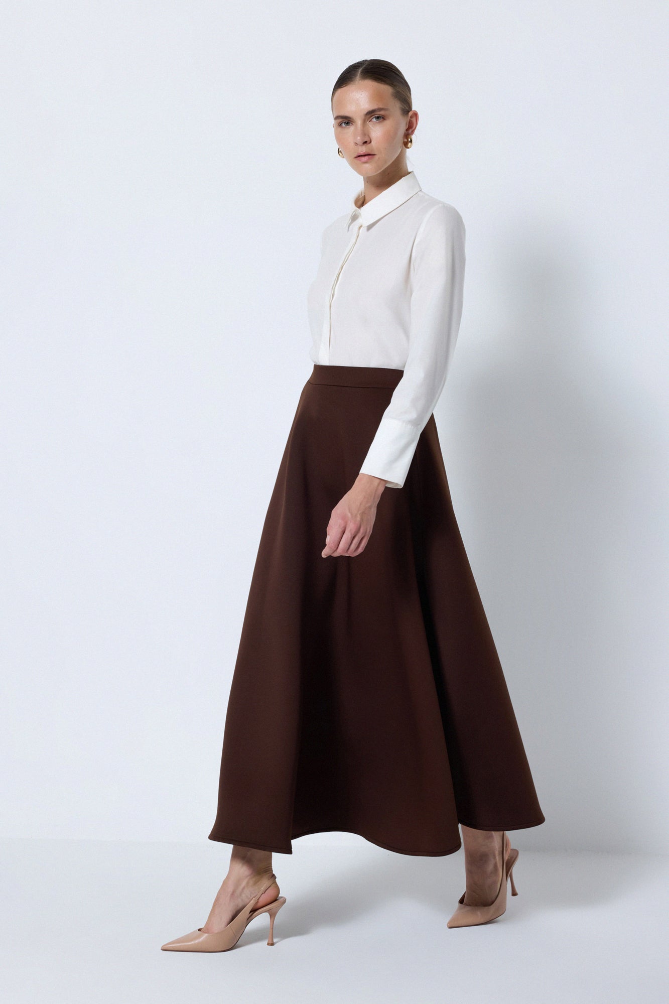 PUFF SCUBA A-LINE  SKIRT