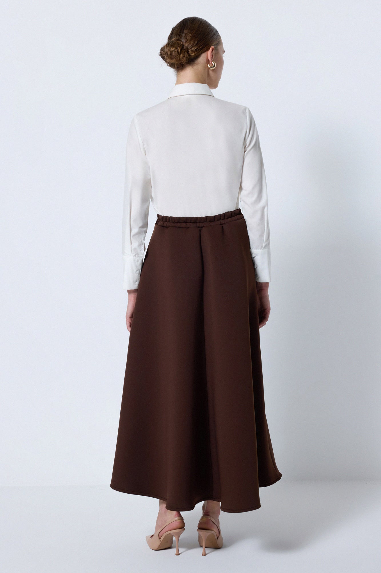 PUFF SCUBA A-LINE  SKIRT