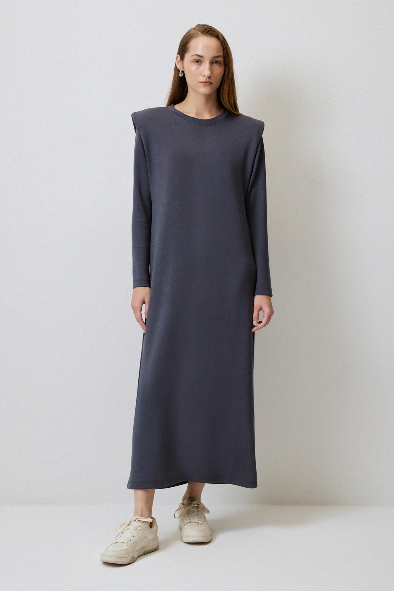 PADDED BASIC KNITTED DRESS