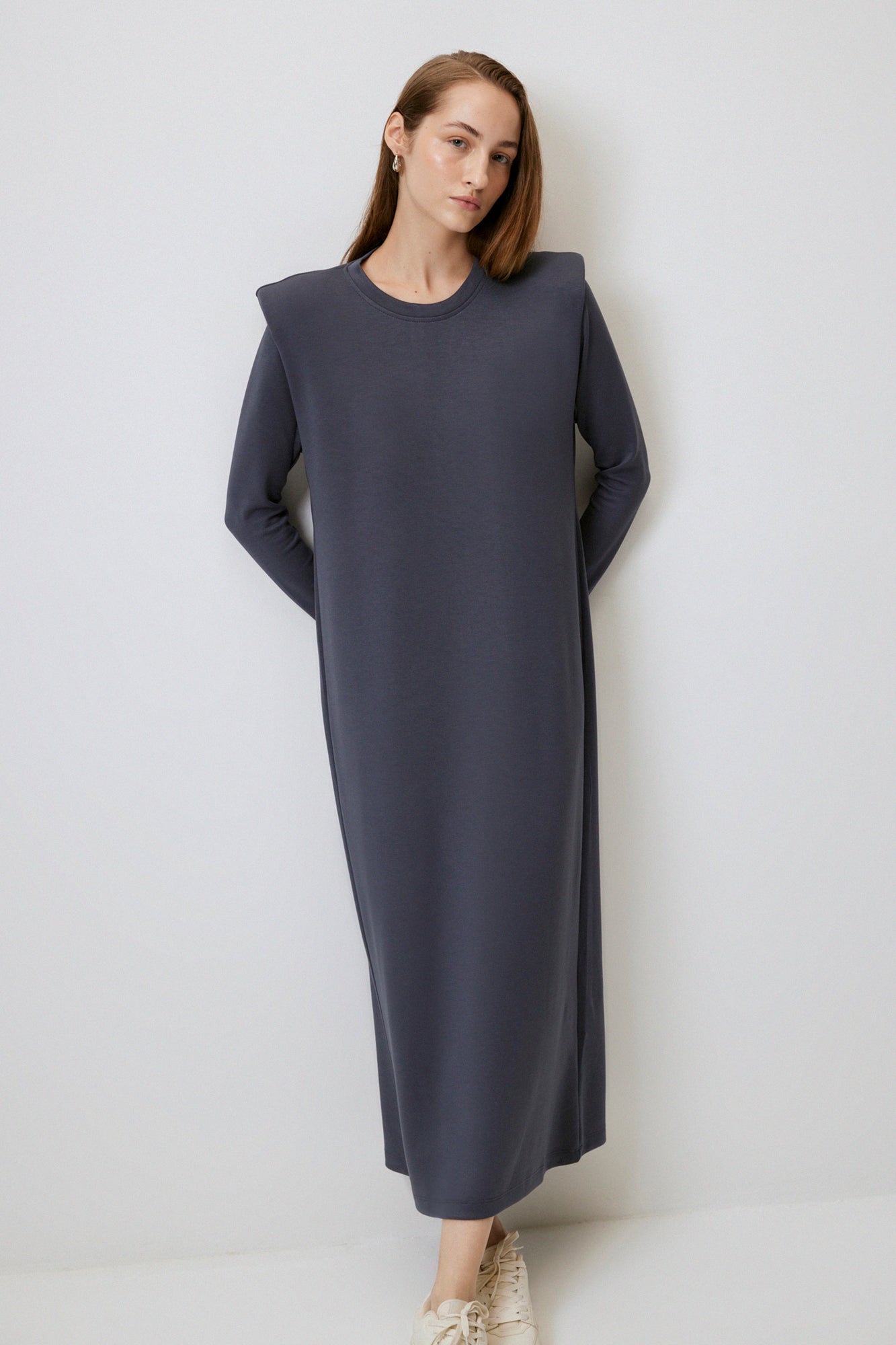 PADDED BASIC KNITTED DRESS