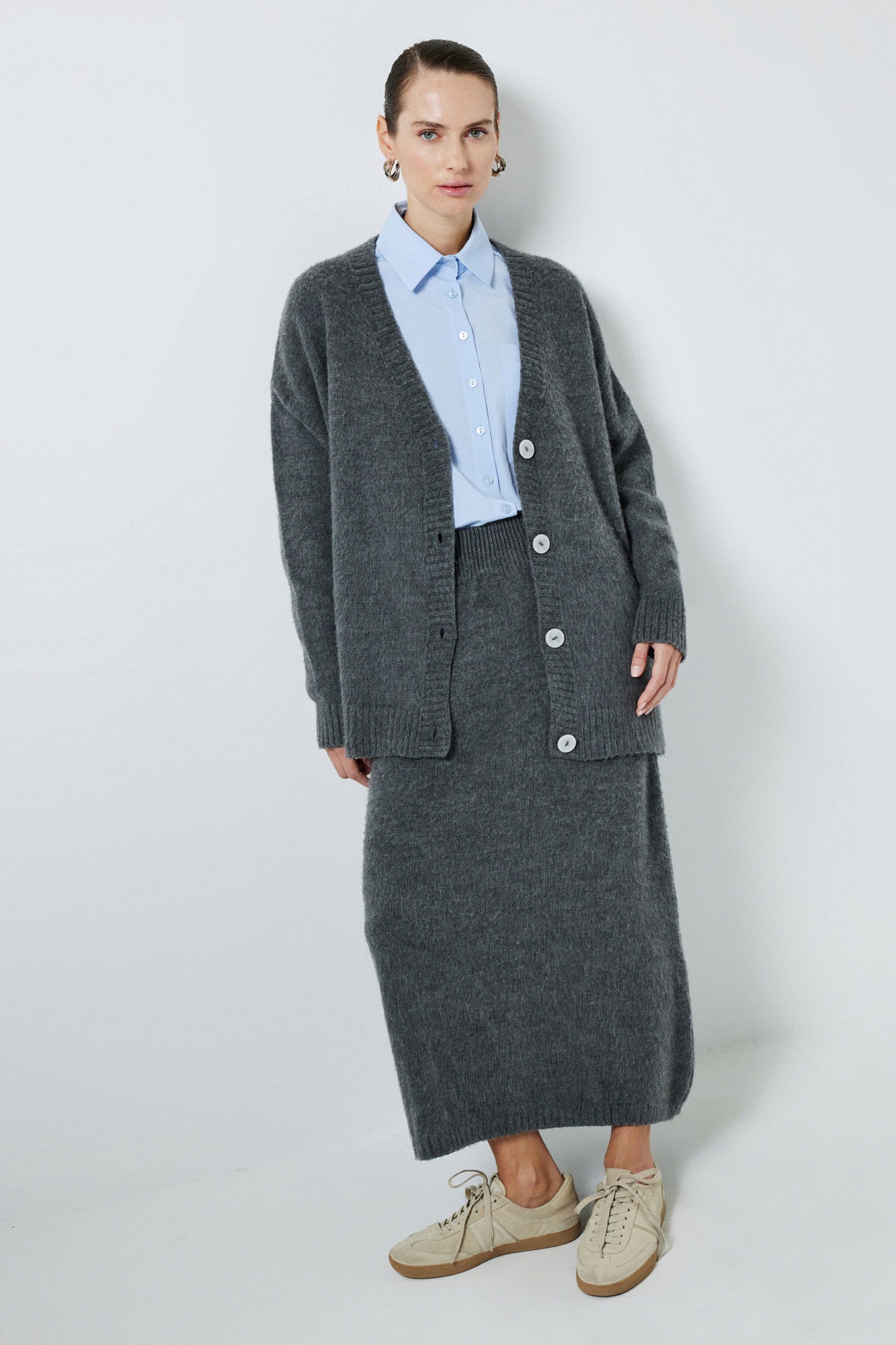 CARGIGAN SKIRT KNIT SET