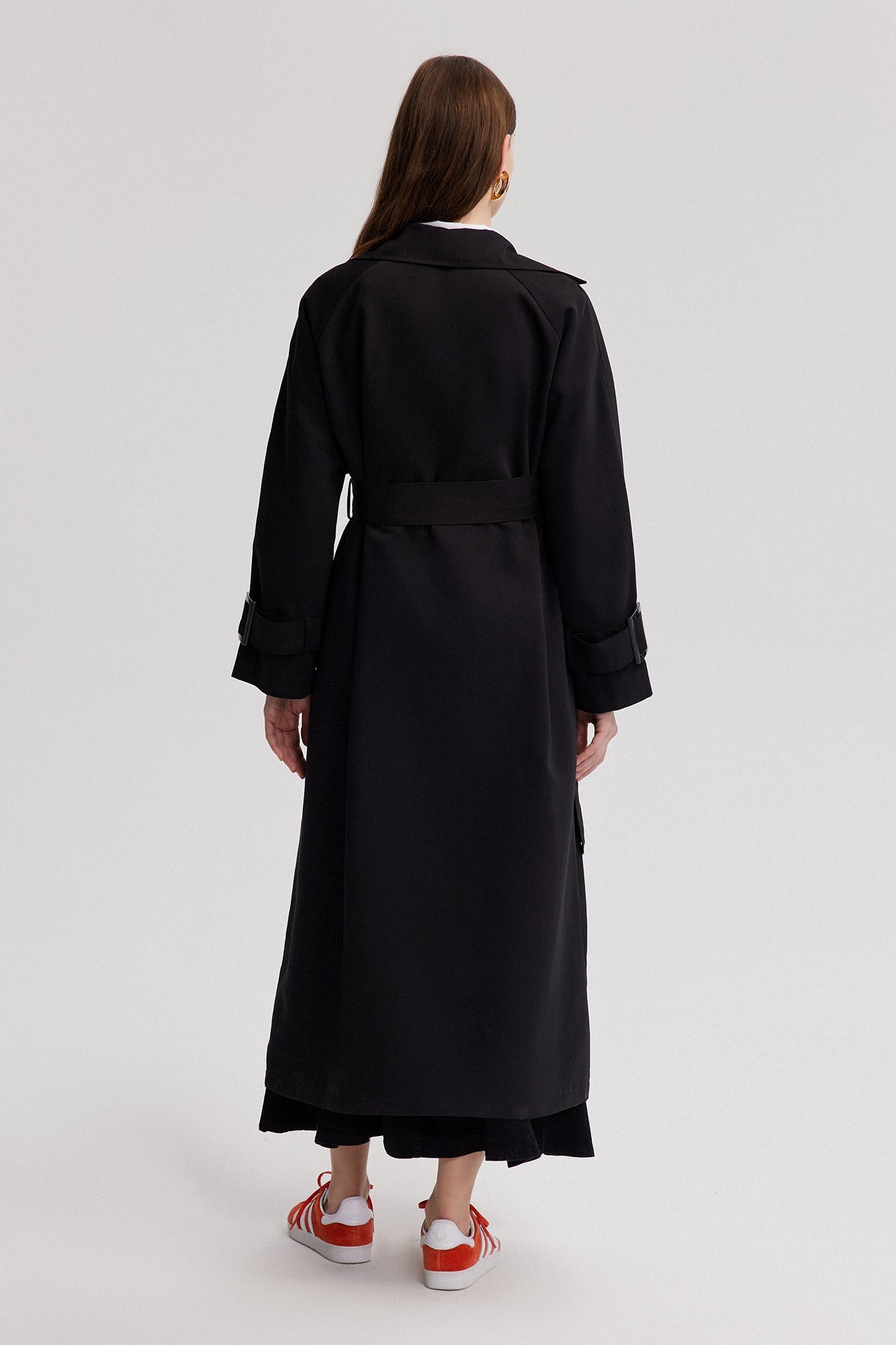 BUCKLE DETAILED OVERSIZE TRENCH COAT