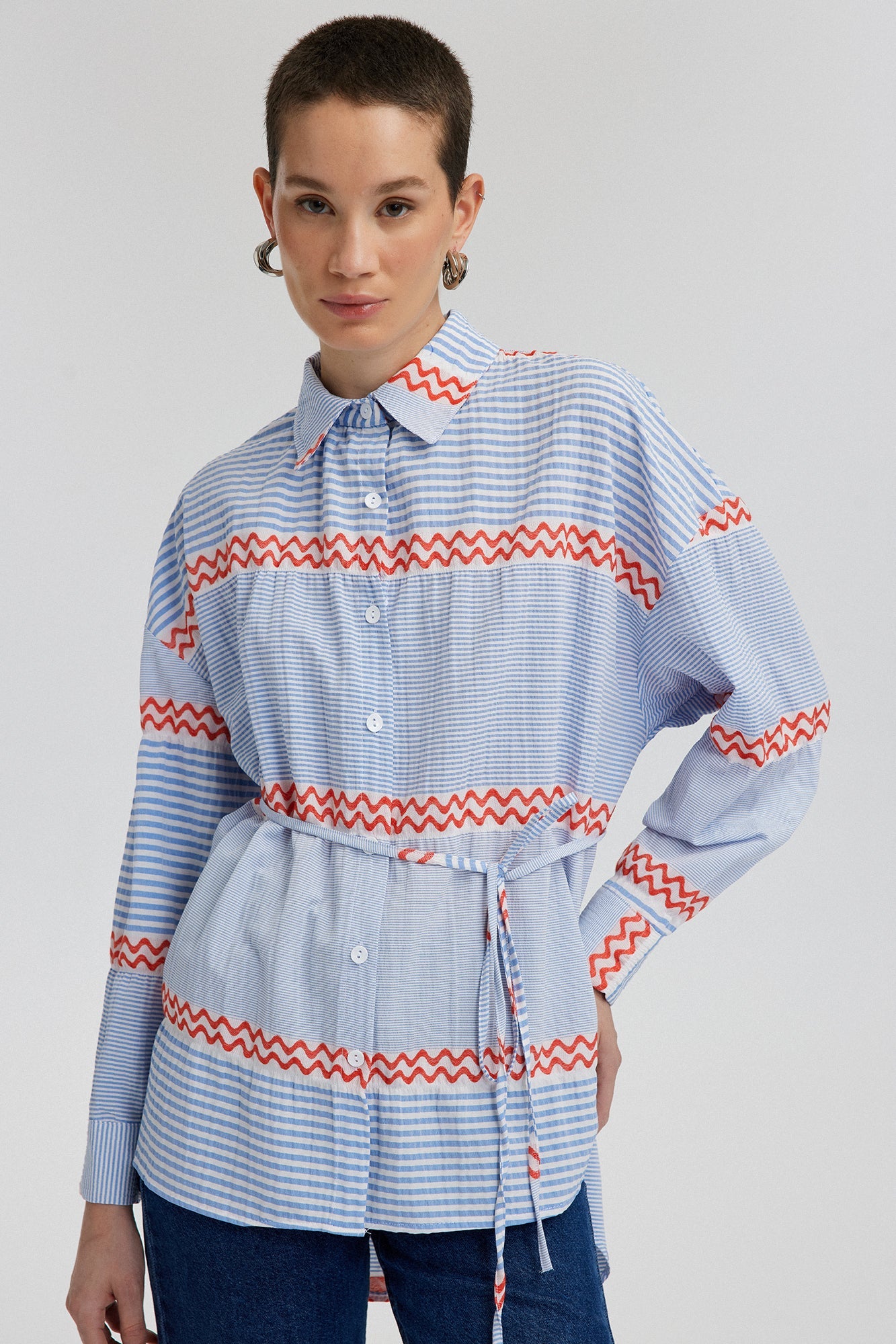 PATTERNED STRIPED SHIRT