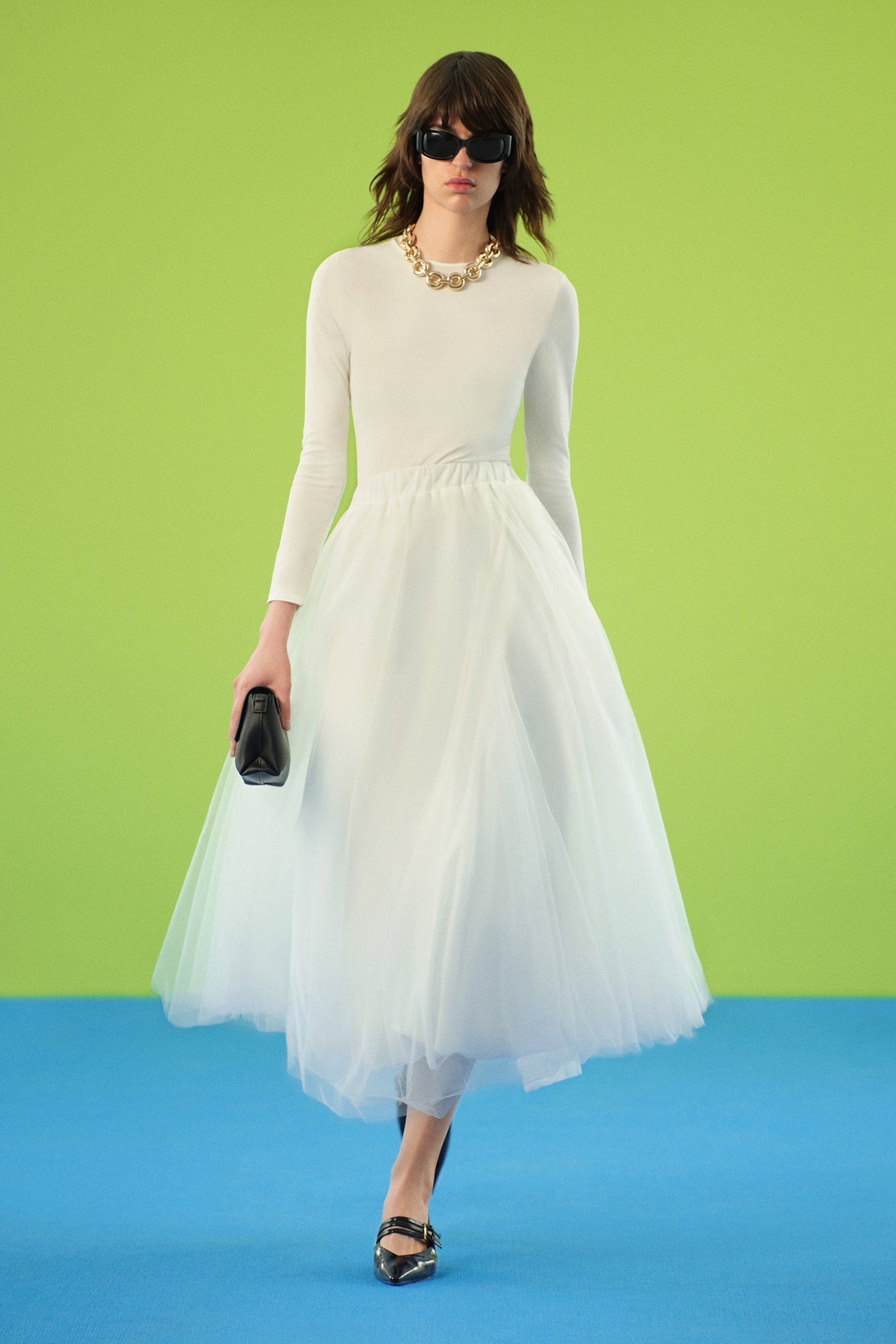 TULLE SKIRT WITH PETTICAOT