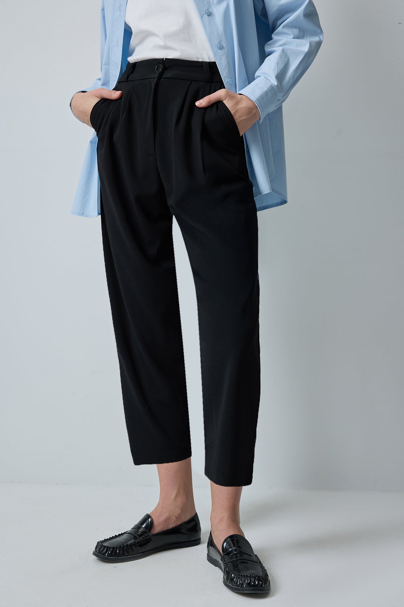 DOUBLE PLEATED TROUSERS
