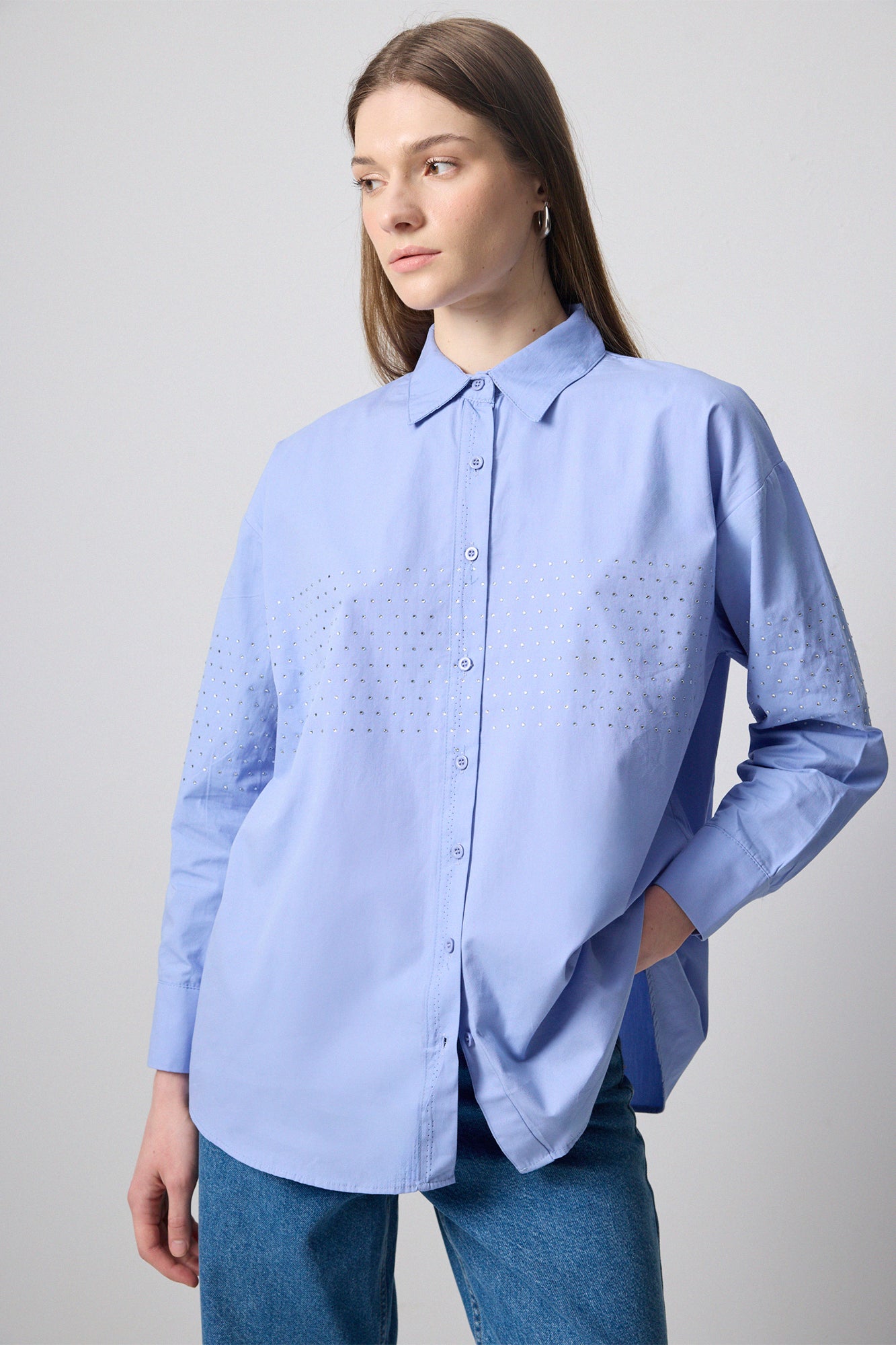 STONED OVERSIZE SHIRT
